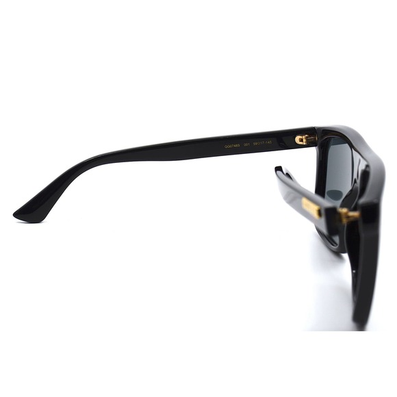 NEW GUCCI GG0748S 001 BLACK GREY AUTHENTIC SUNGLASSES - Picture 9 of 12